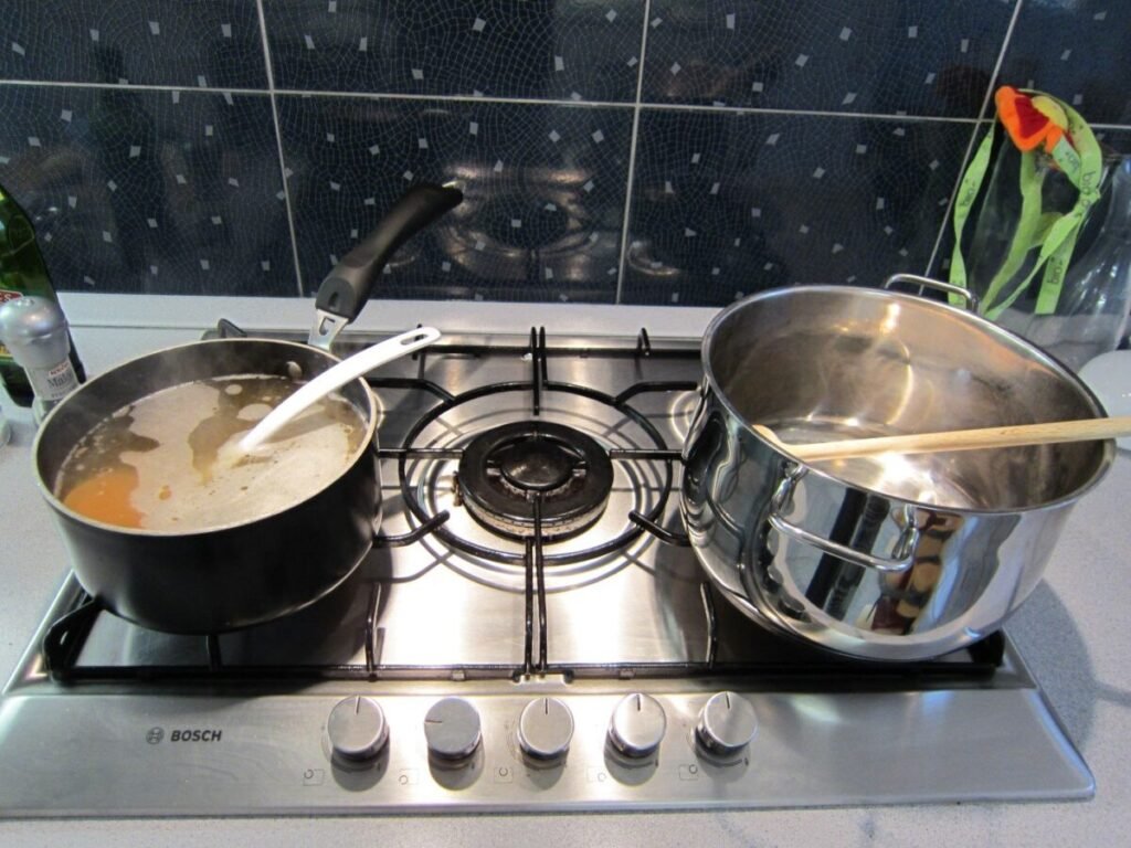 Cooking risotto